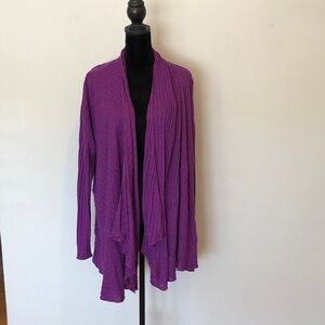 REI Women's Purple Open Cardigan